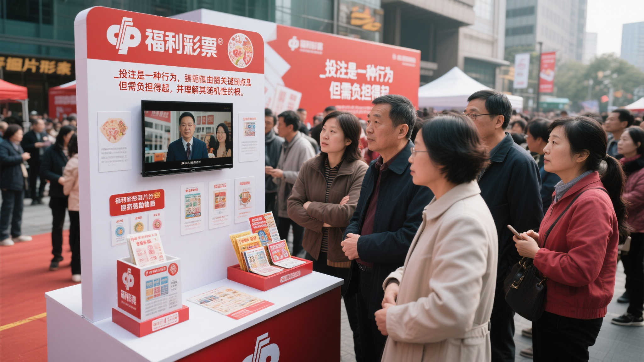 在这次活动中，有一个展示台吸引着众多人驻