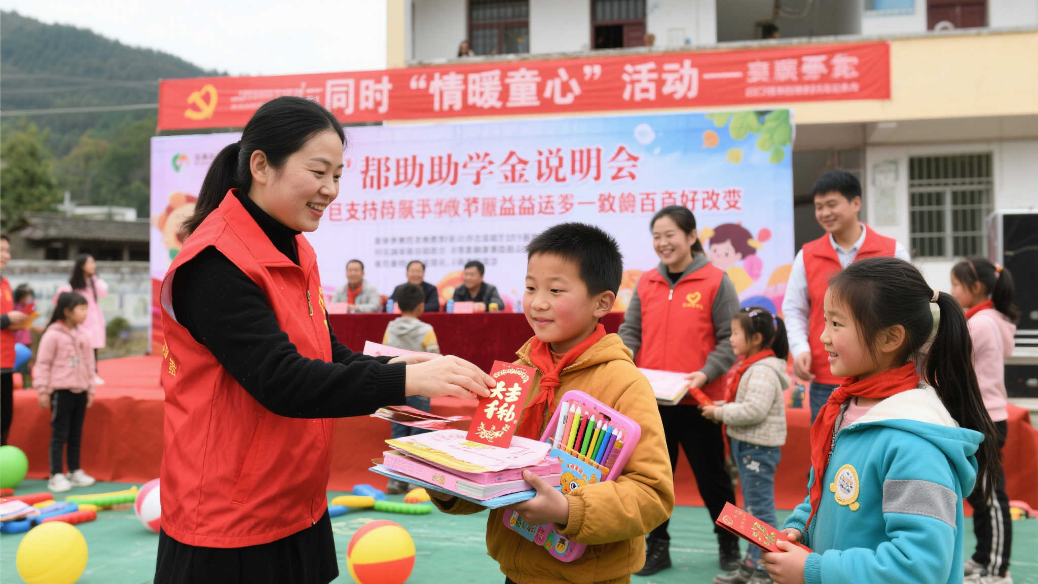 爱心福彩共庆六一 温暖童心传递希望 同时,“情暖童心”活动决不是简单送文具玩