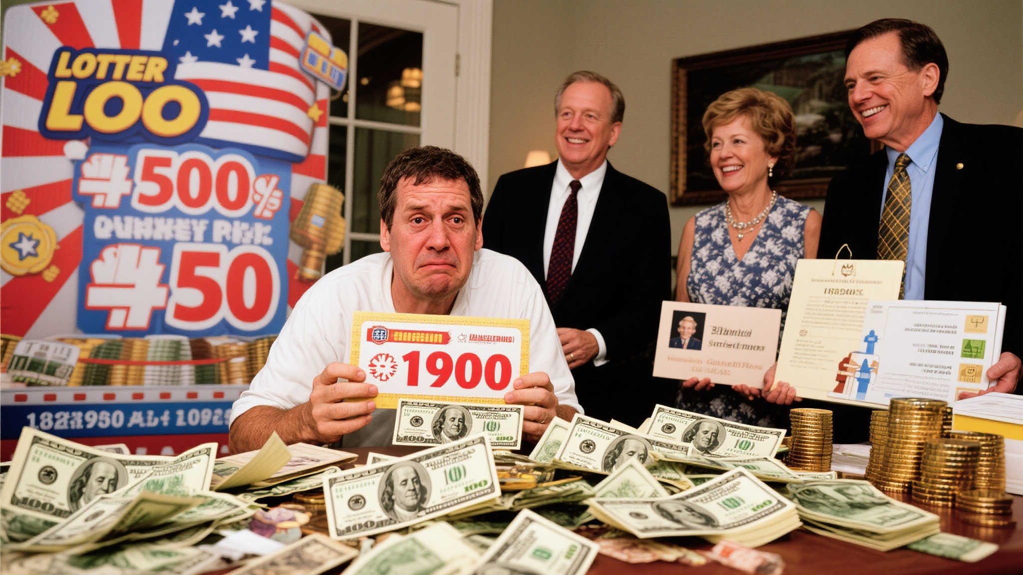 举个例子，曾有一位美国 lottery 