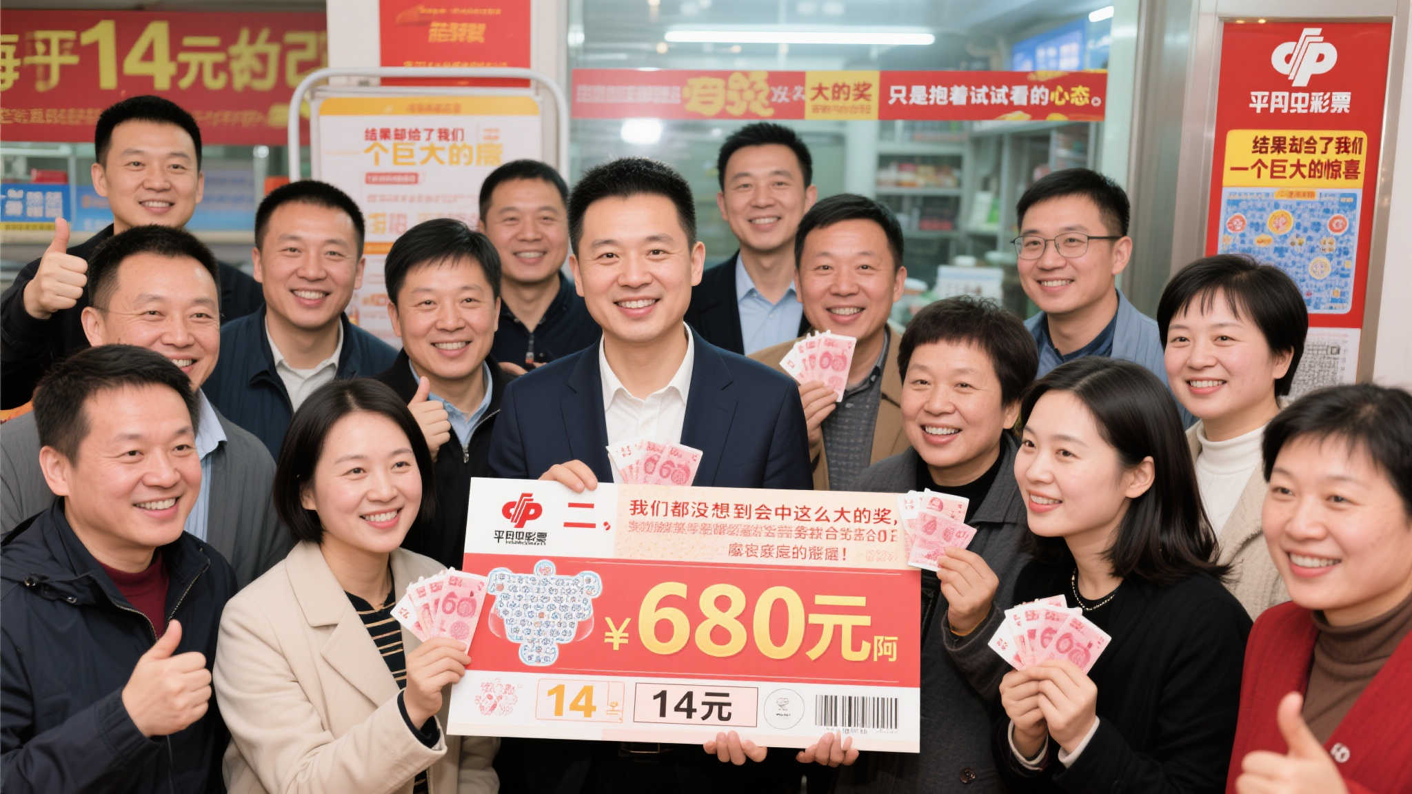 30人团购双色球喜中680万 人均仅投入14元-图