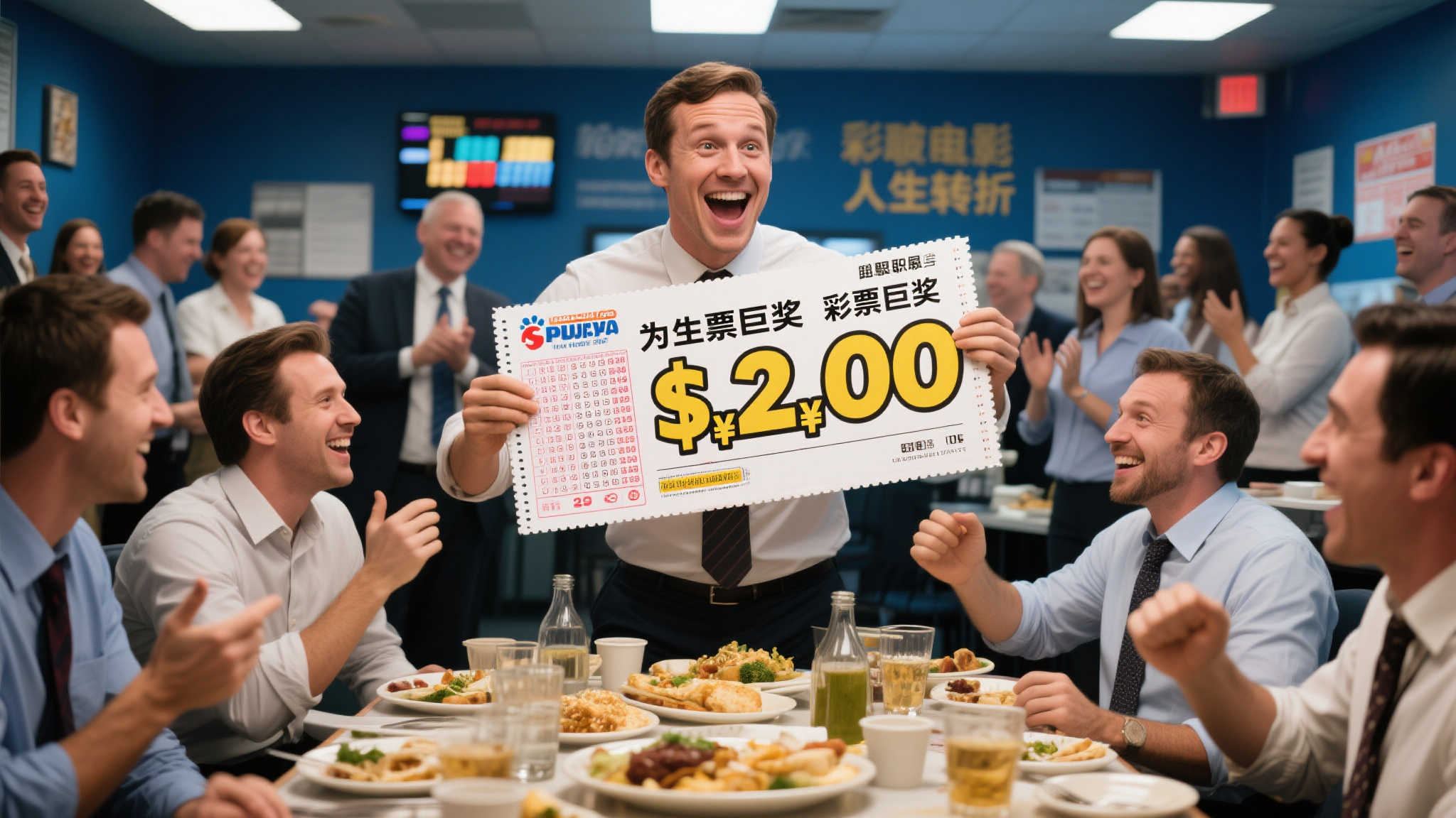 男子揽2亿彩票大奖果断离职 豪请全公司同事聚餐 男子揽2亿彩票大奖果断离职 豪请全公司同事聚餐