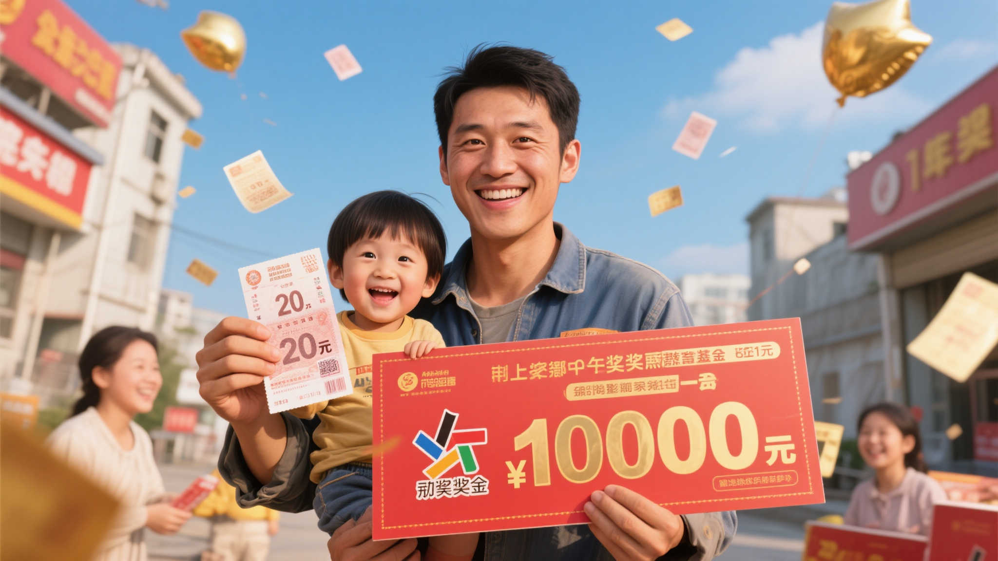 想象一下，平凡的一天，投入20元买一张彩