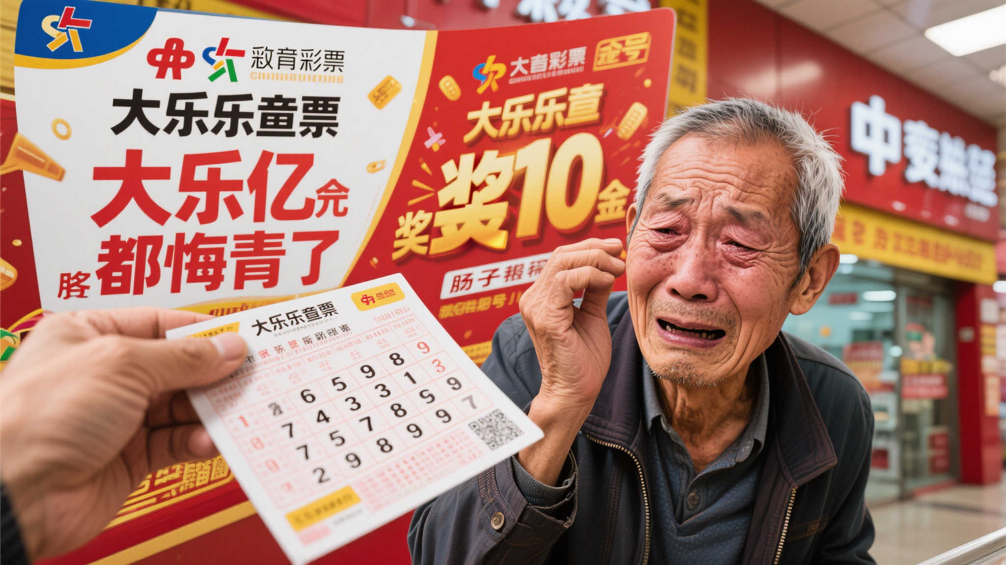 老彩民因改号错失大乐透亿元大奖 悔恨不已 想象一下,仅仅因为一时冲动改动了几个数字