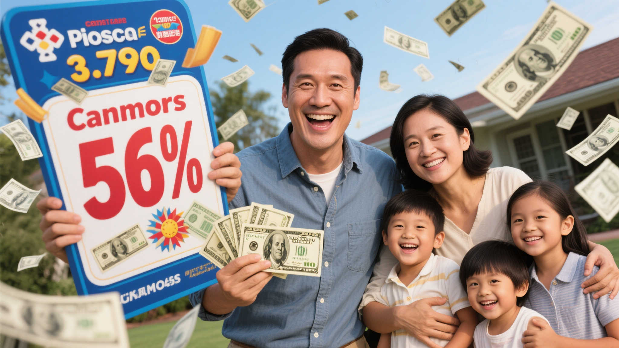 男子喜中9千万彩票大奖：清债后全家畅游欧洲-图